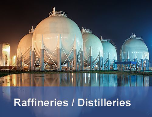 Illustration raffineries distilleries
