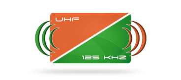 Picture of a 125 kHz + UFH hybrid card for secure migration