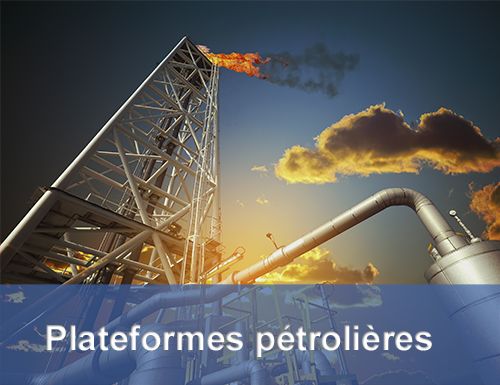 Illustration plateforme pétrolière