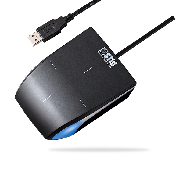 ARCS-H/BT - 13.56 MHz DESFire® EV2 & EV3 + Bluetooth® WEDGE desktop reader with keyboard emulation